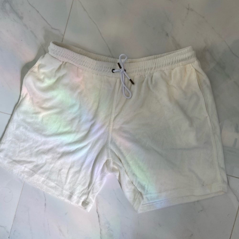 THE TROPEZ TERRY CLOTH SHORTS - VINTAGE IVORY